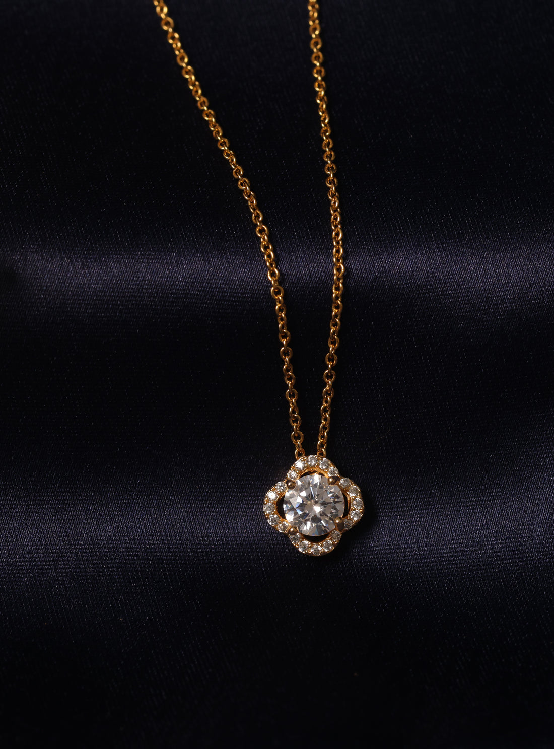 Ishna Radiant Bloom Crystal Pendant