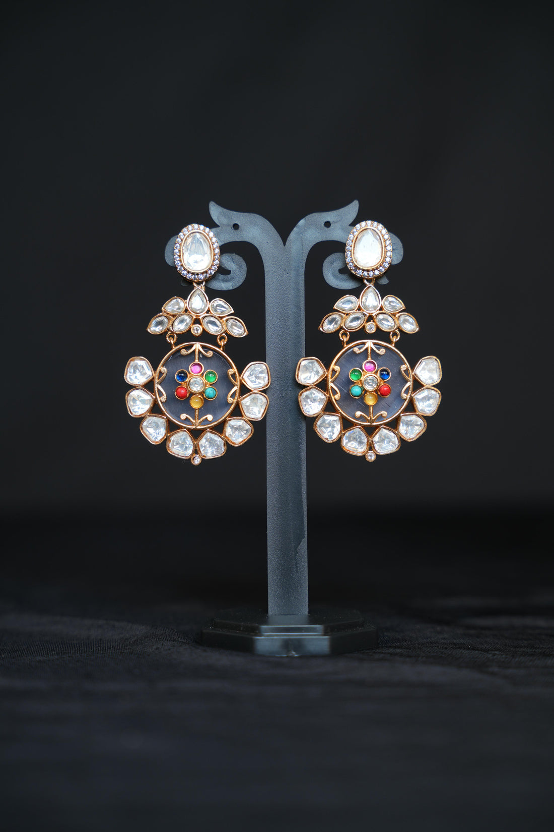 Grand Gemstone Polkis Earrings