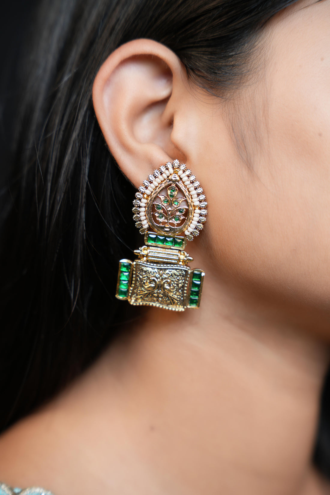 Royal Temple Box Earrings