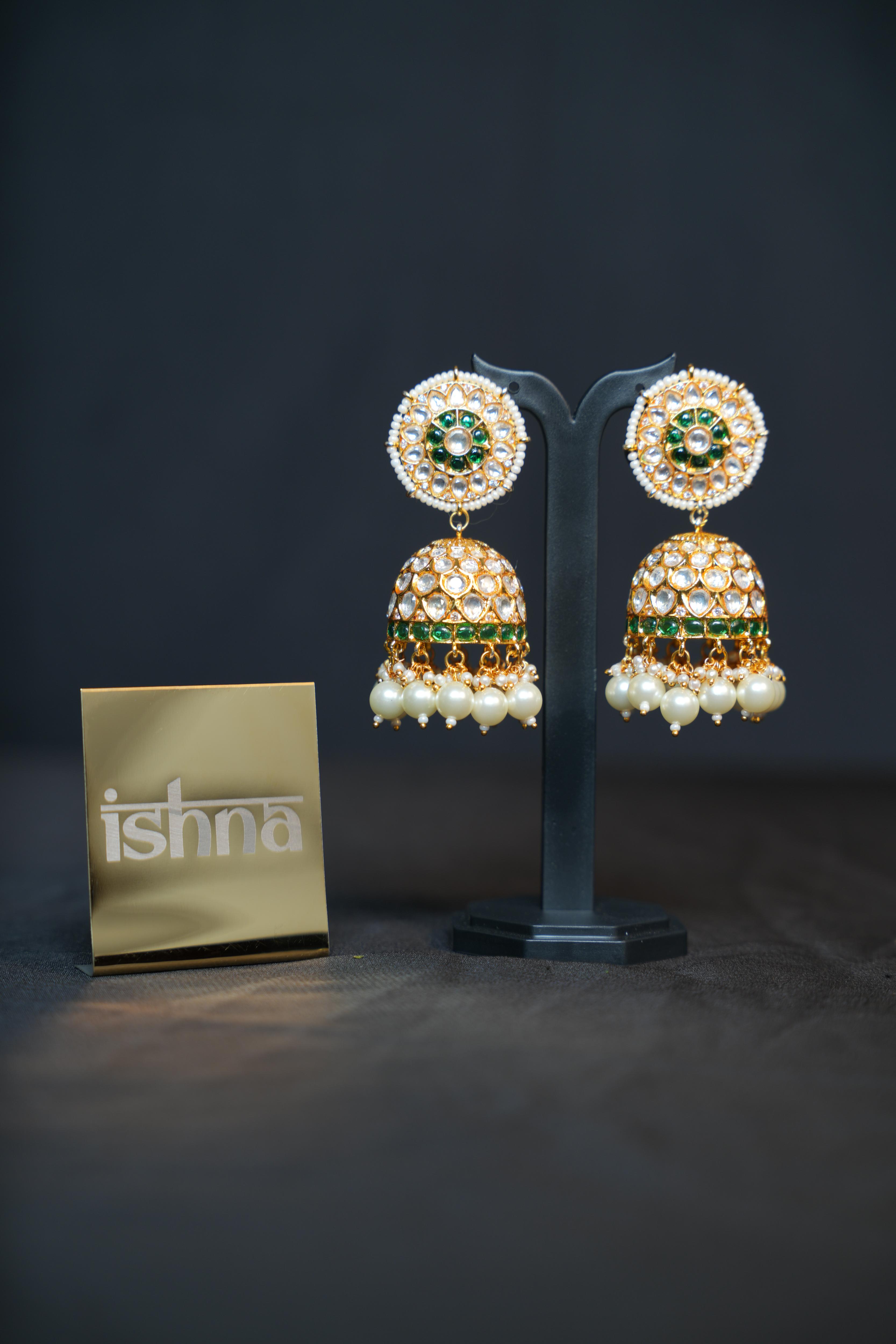 ISHNA Rajnita Kundan Jhumkas