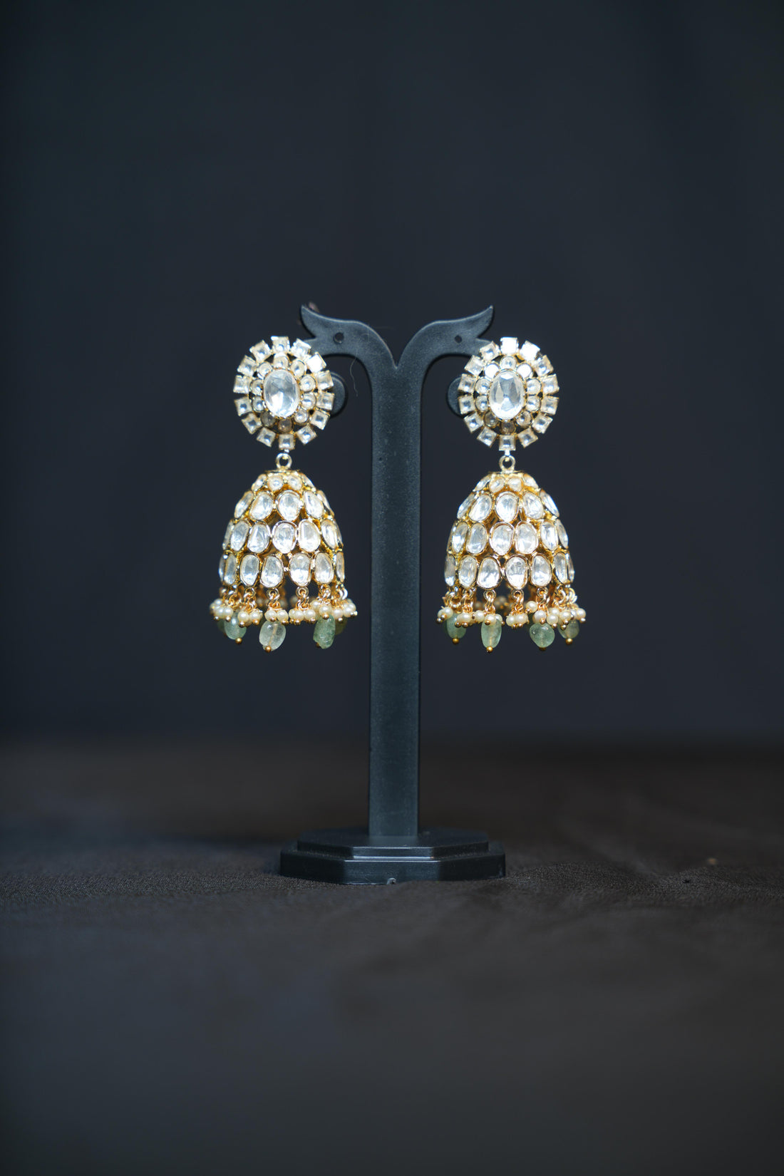 Heritage Regal Polki Jhumkas