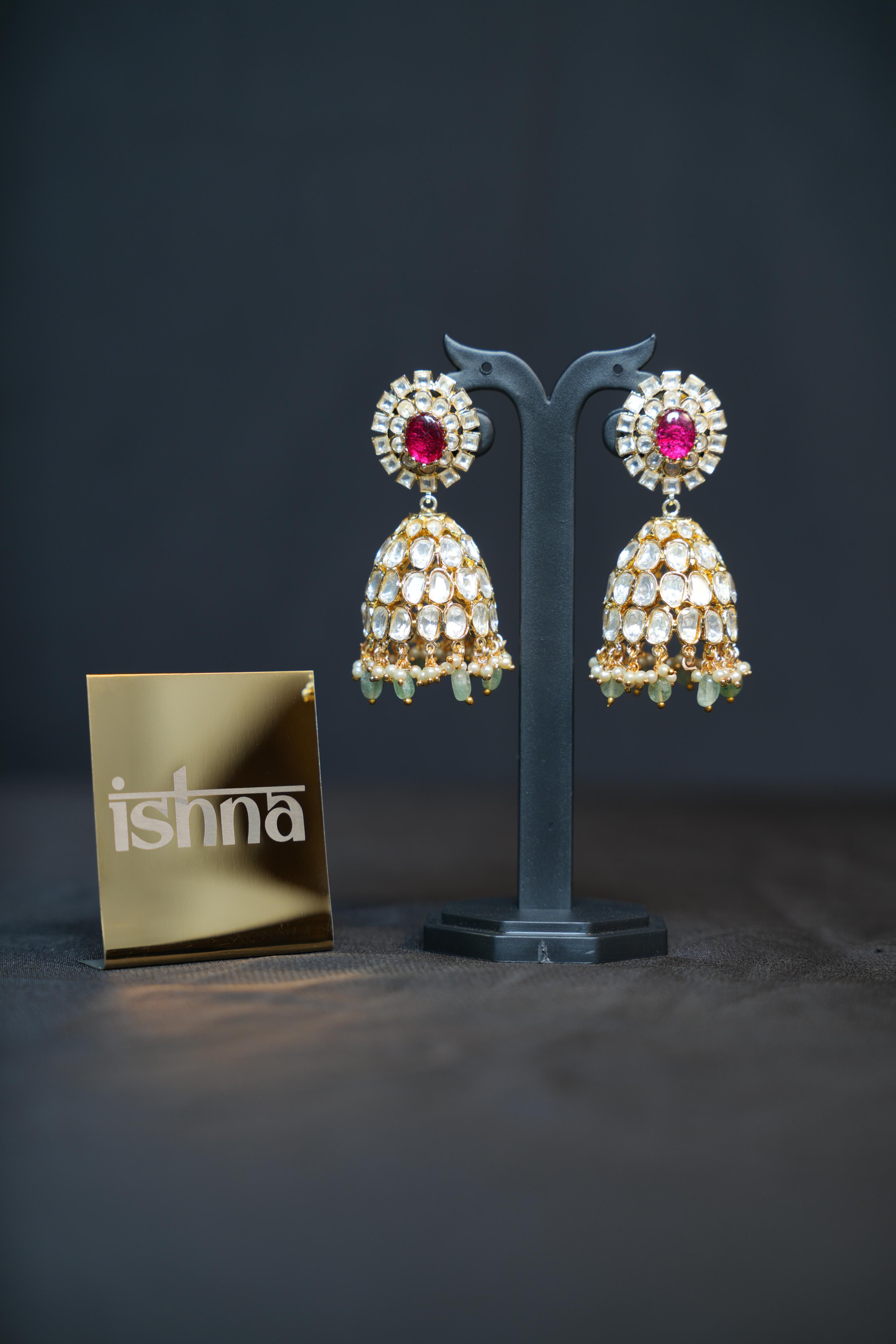Heritage Regal Polki Jhumkas