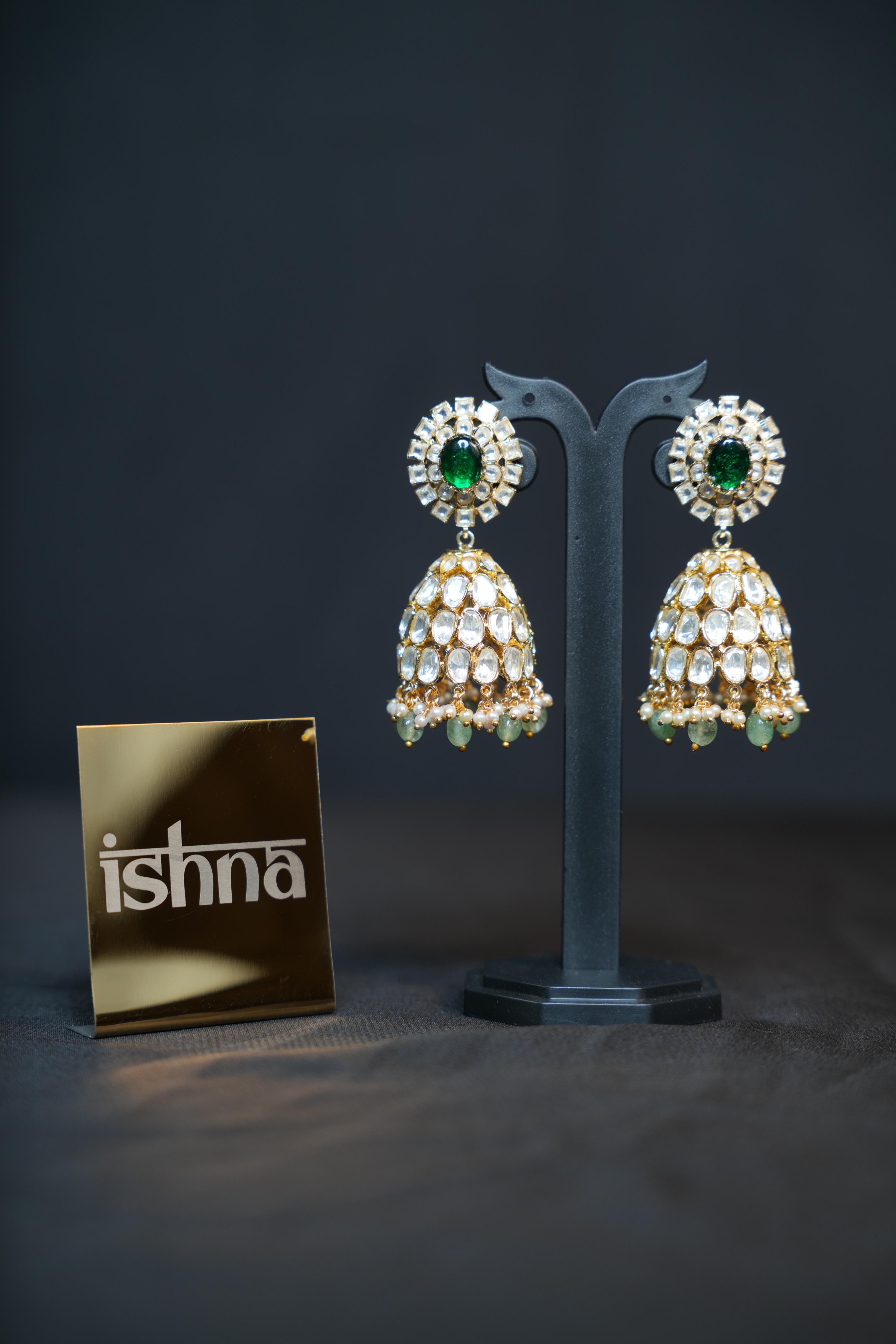 Heritage Regal Polki Jhumkas