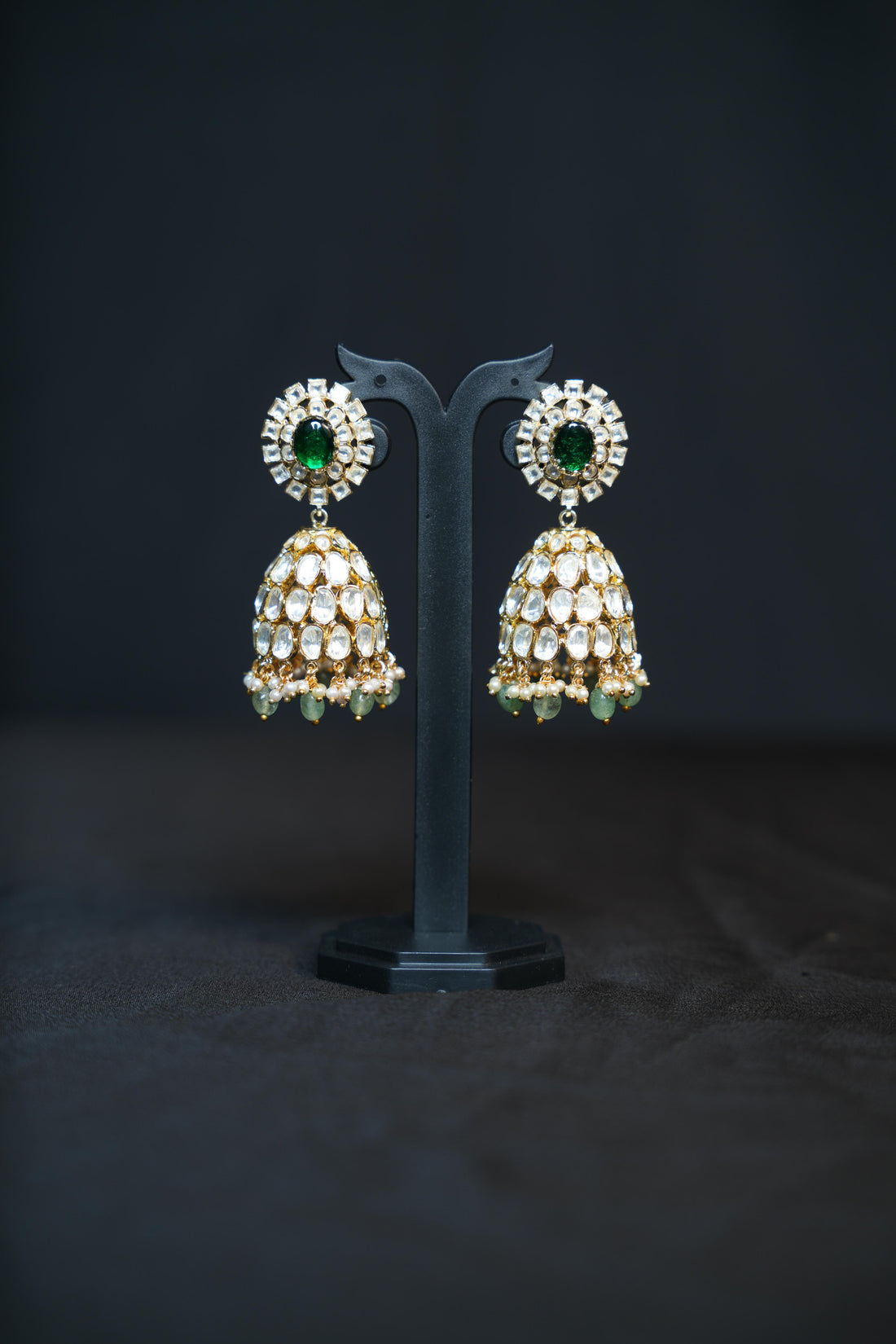 Heritage Regal Polki Jhumkas