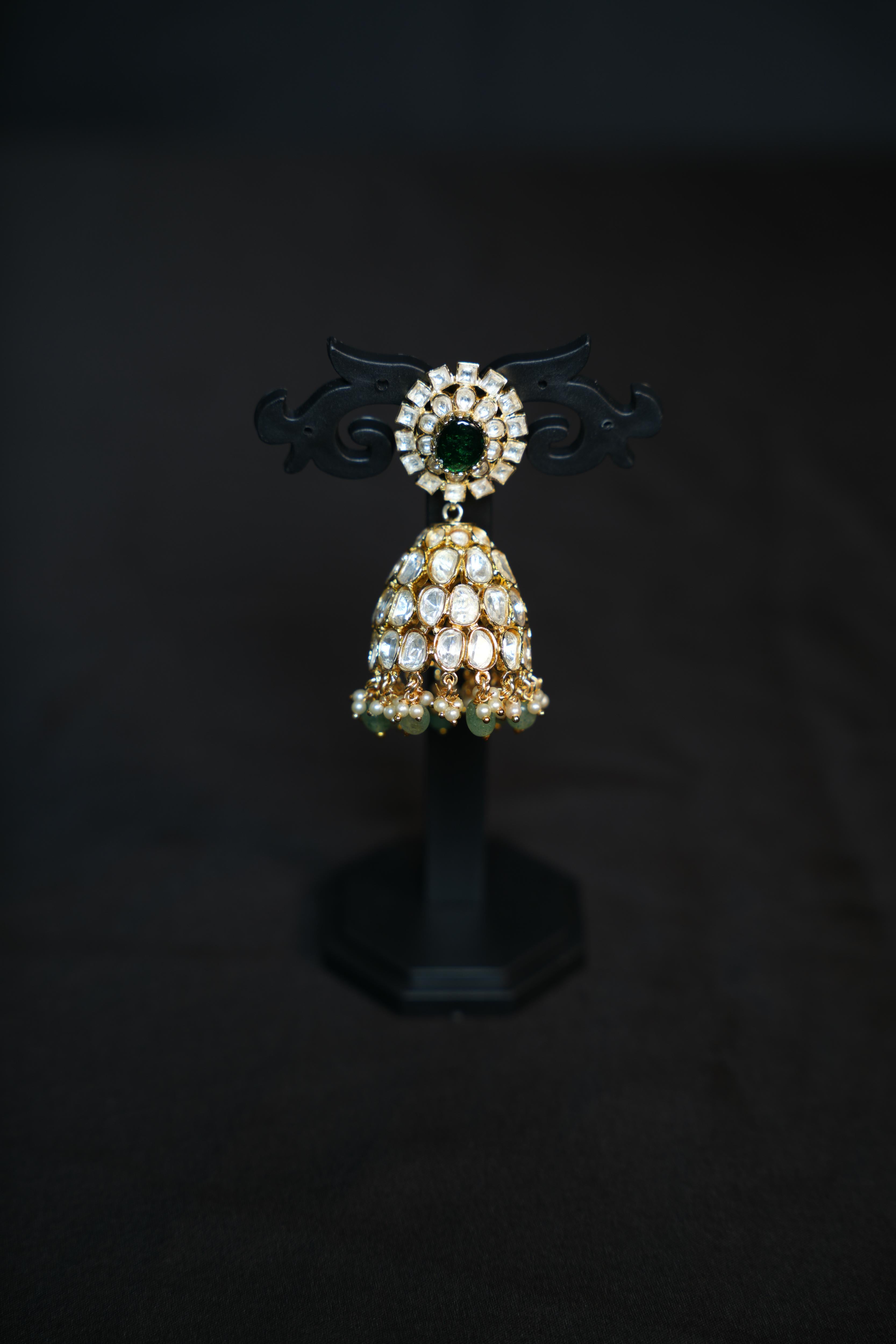 Heritage Regal Polki Jhumkas