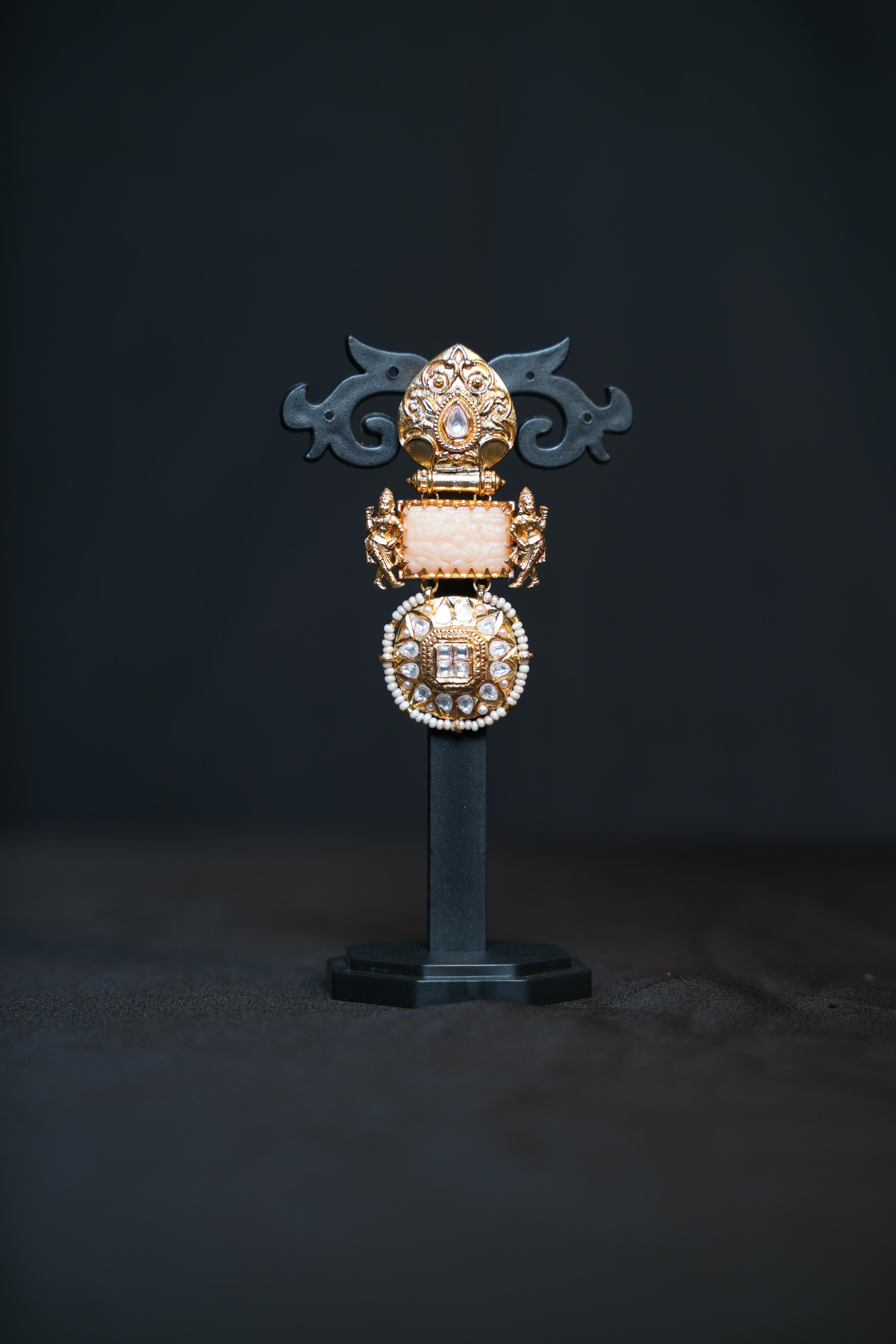 Antique Gold Lakshmi Temple Earrings