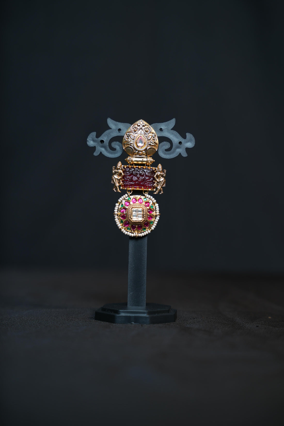 Antique Gold Lakshmi Temple Earrings