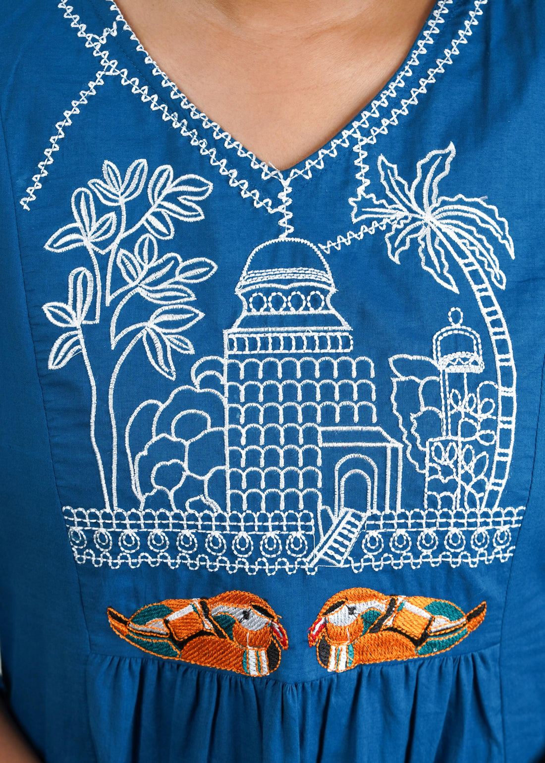 ISHNA Neel Heritage Co-ord Set