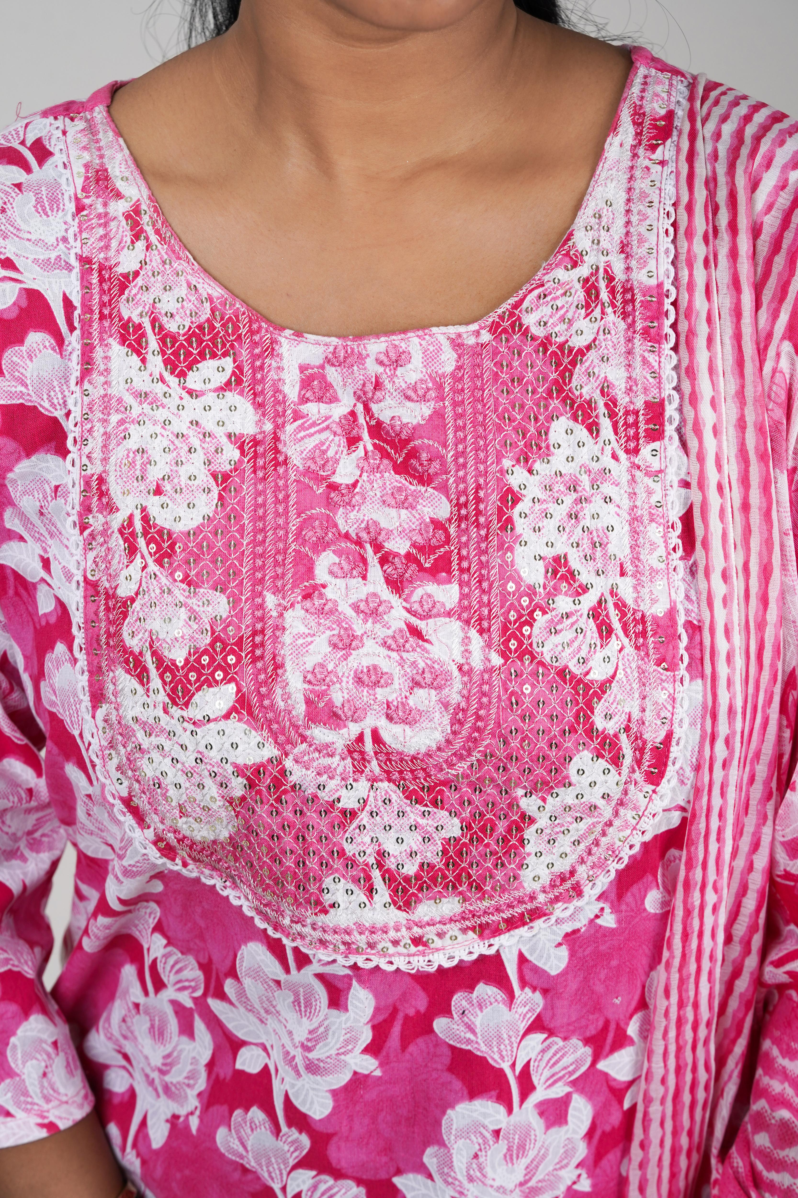 Gulbahaar Floral Kurti Set