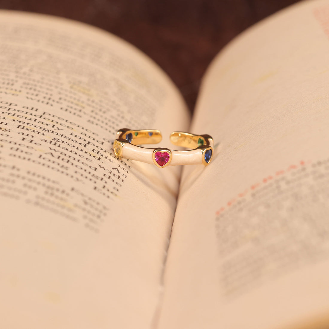 Ishna Crimson Heart Ring