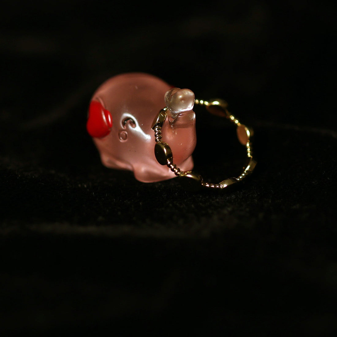 Ishna Amber Bead Ring