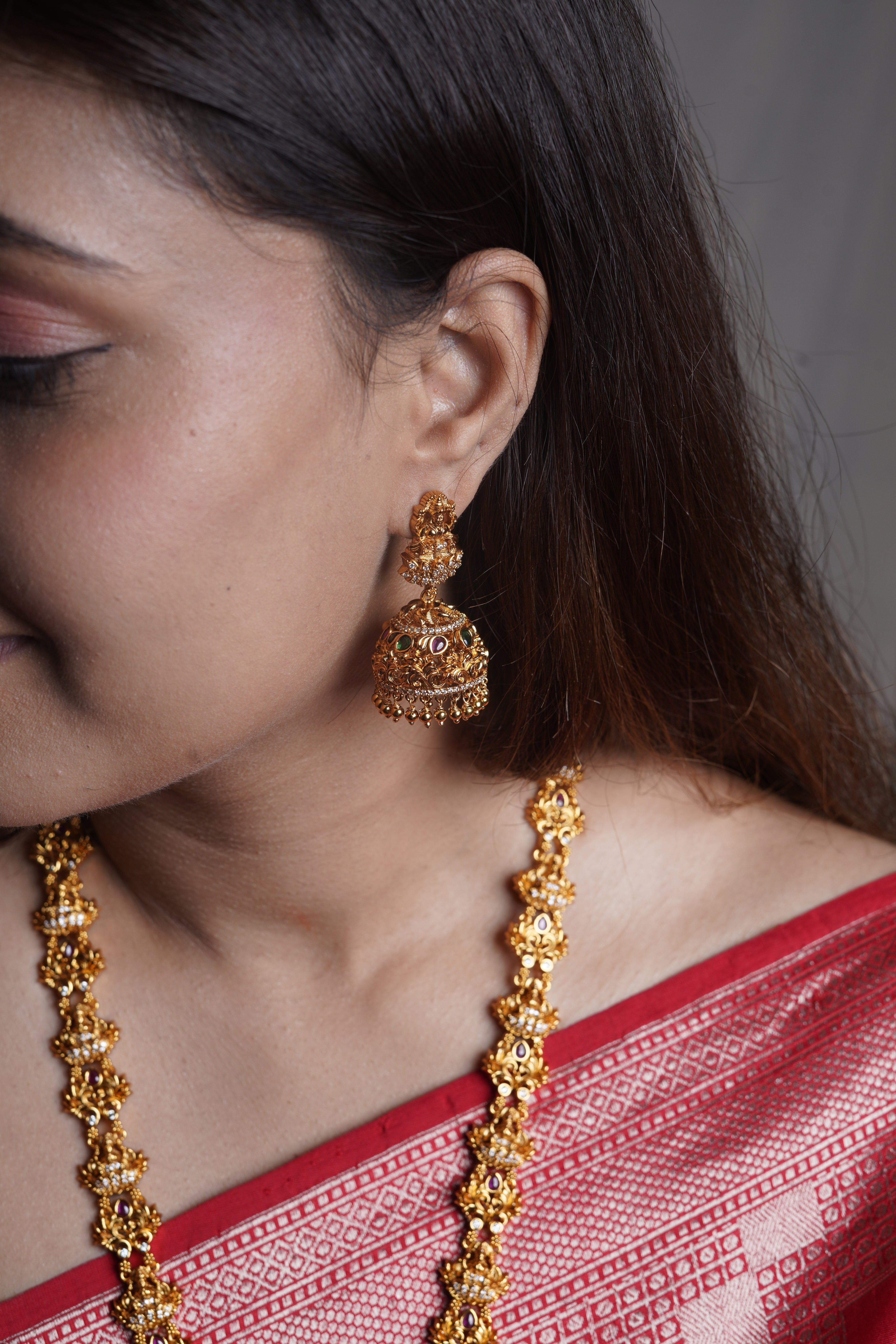 Golden Anupama Mala Haaram Set