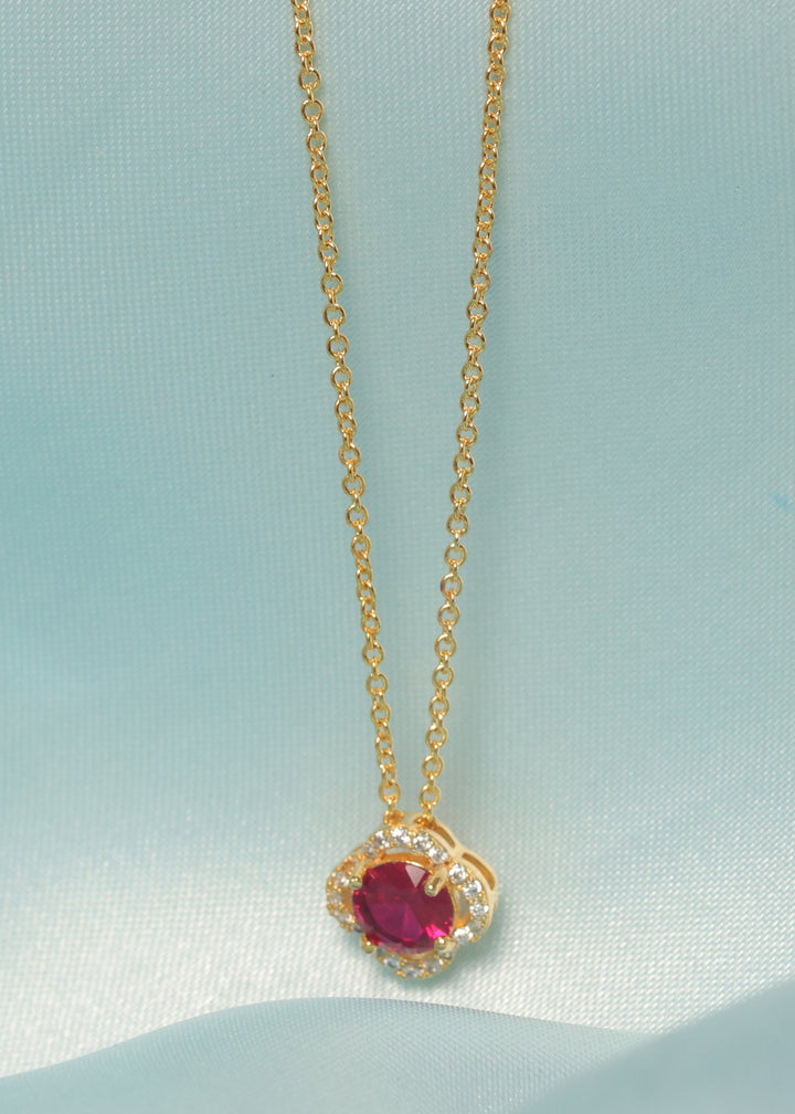 Ishna Aura Gemstone Halo Chain