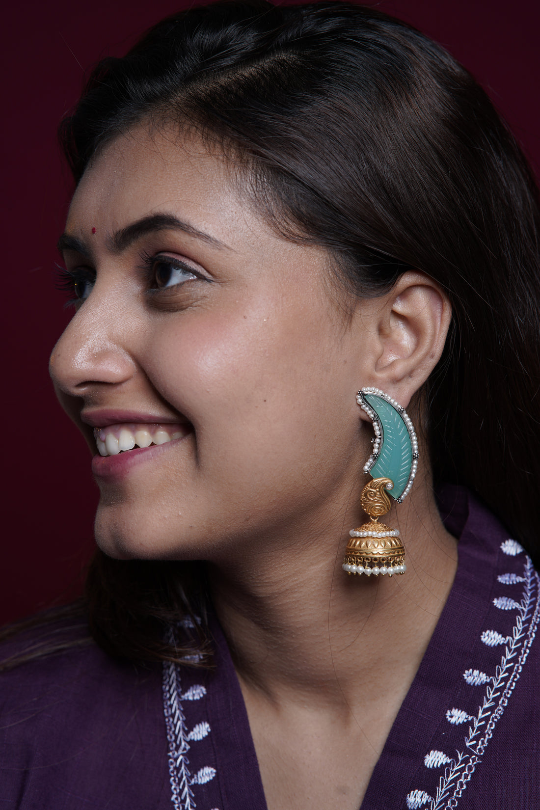 Hamsa Pankh Jhumkas