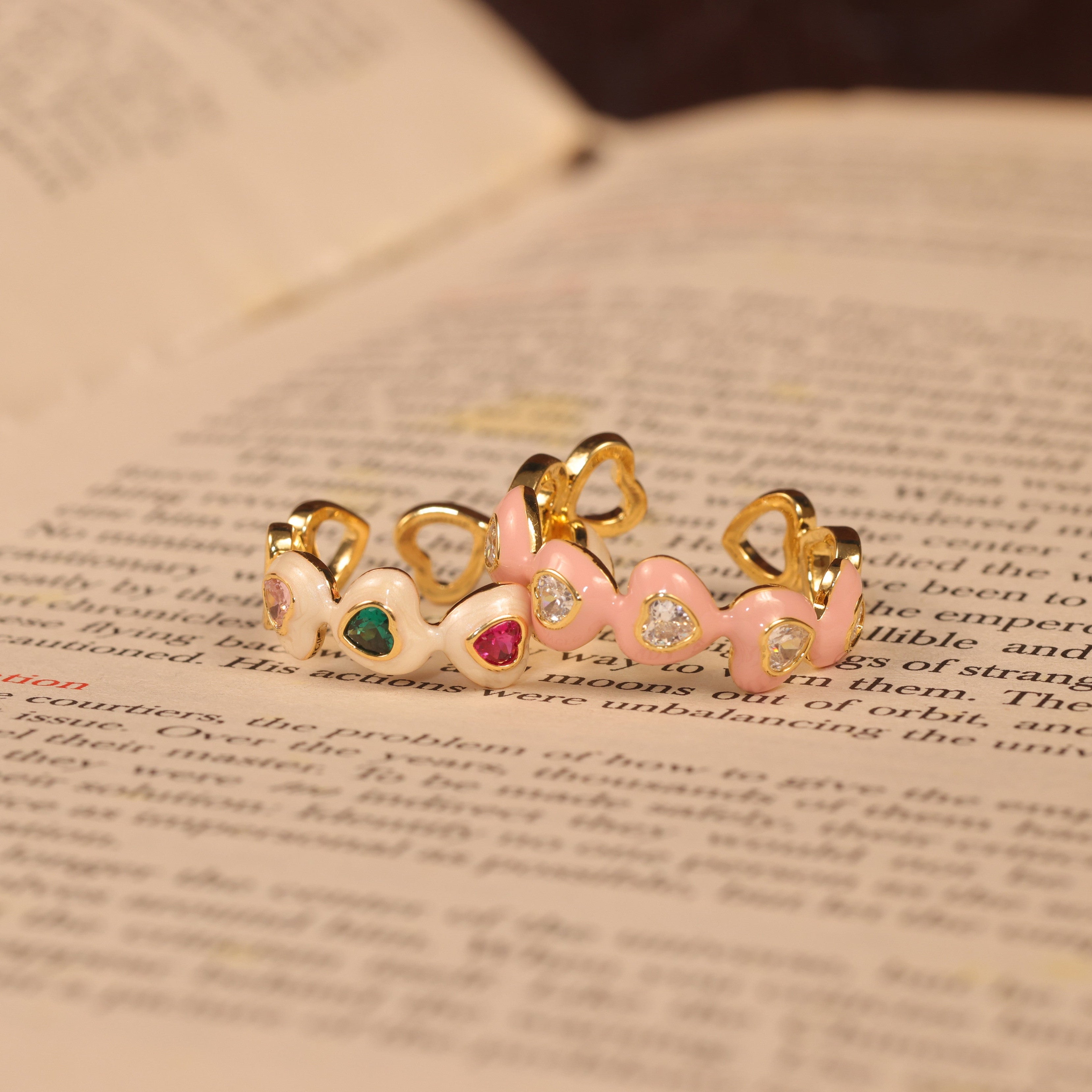 Ishna Gala Heart Rings
