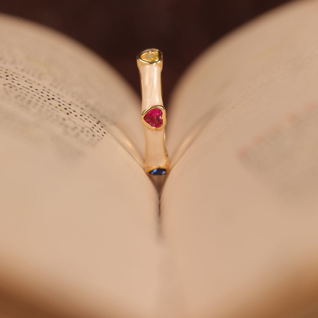 Ishna Crimson Heart Ring