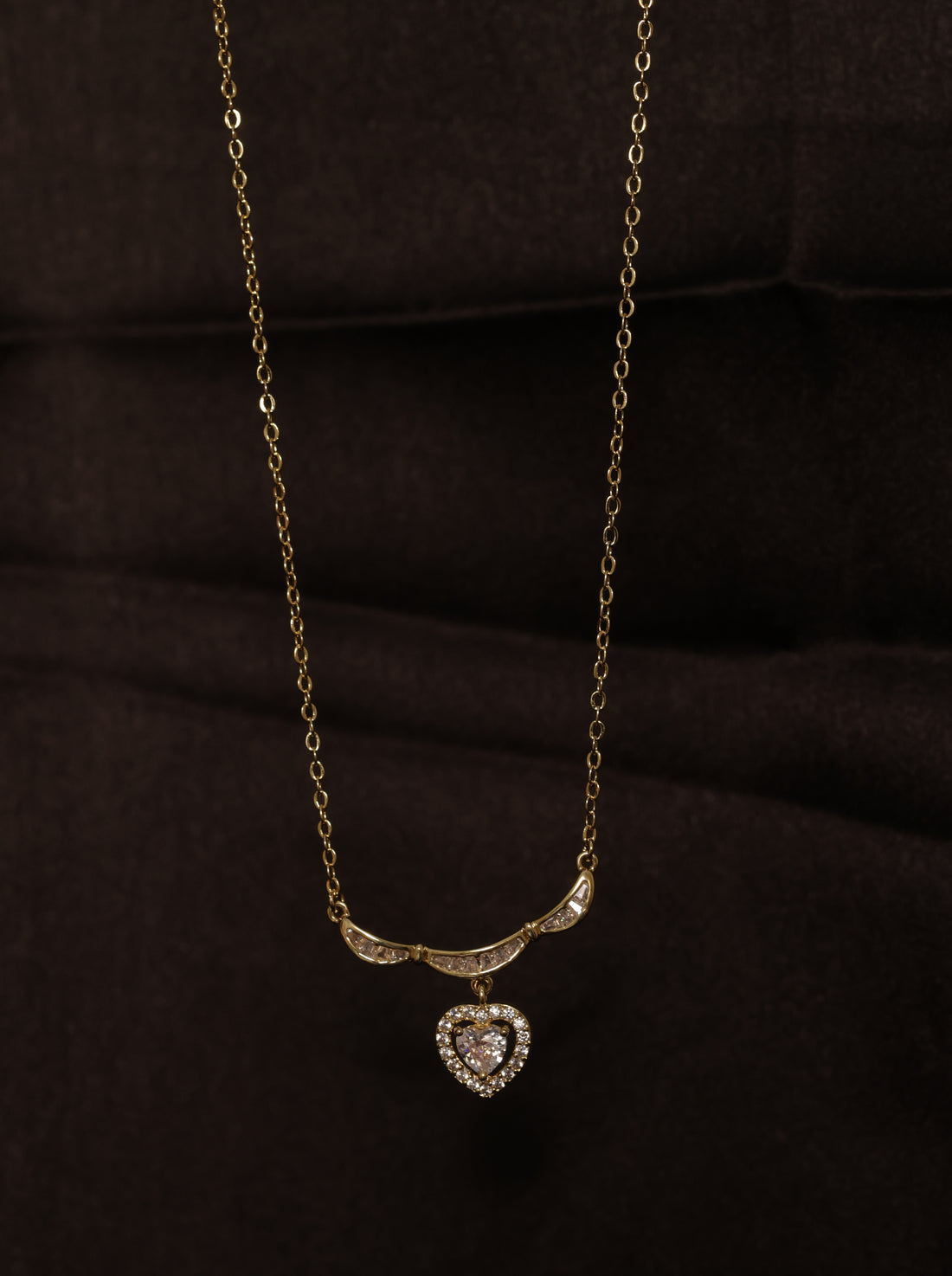 92.5 Silver  Ishna Amour Heart Chain