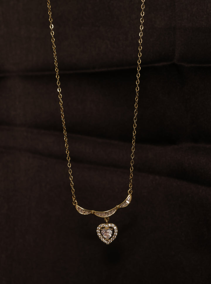 92.5 Silver  Ishna Amour Heart Chain