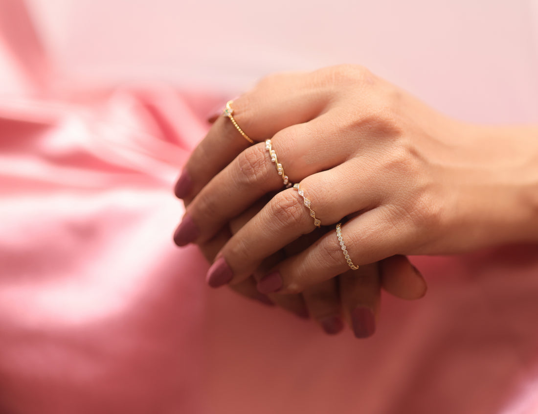 Ishna Starbust Rings