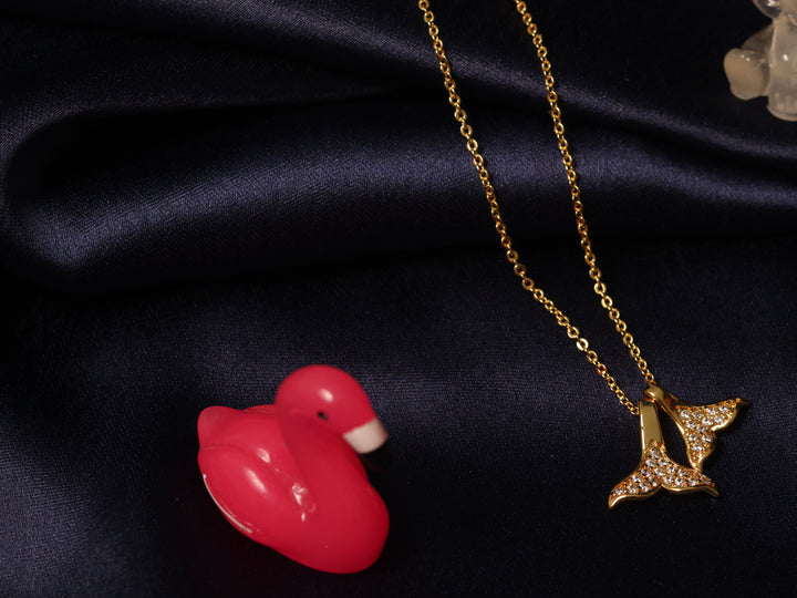 92.5 Silver Ishna Crystal Dove Chain
