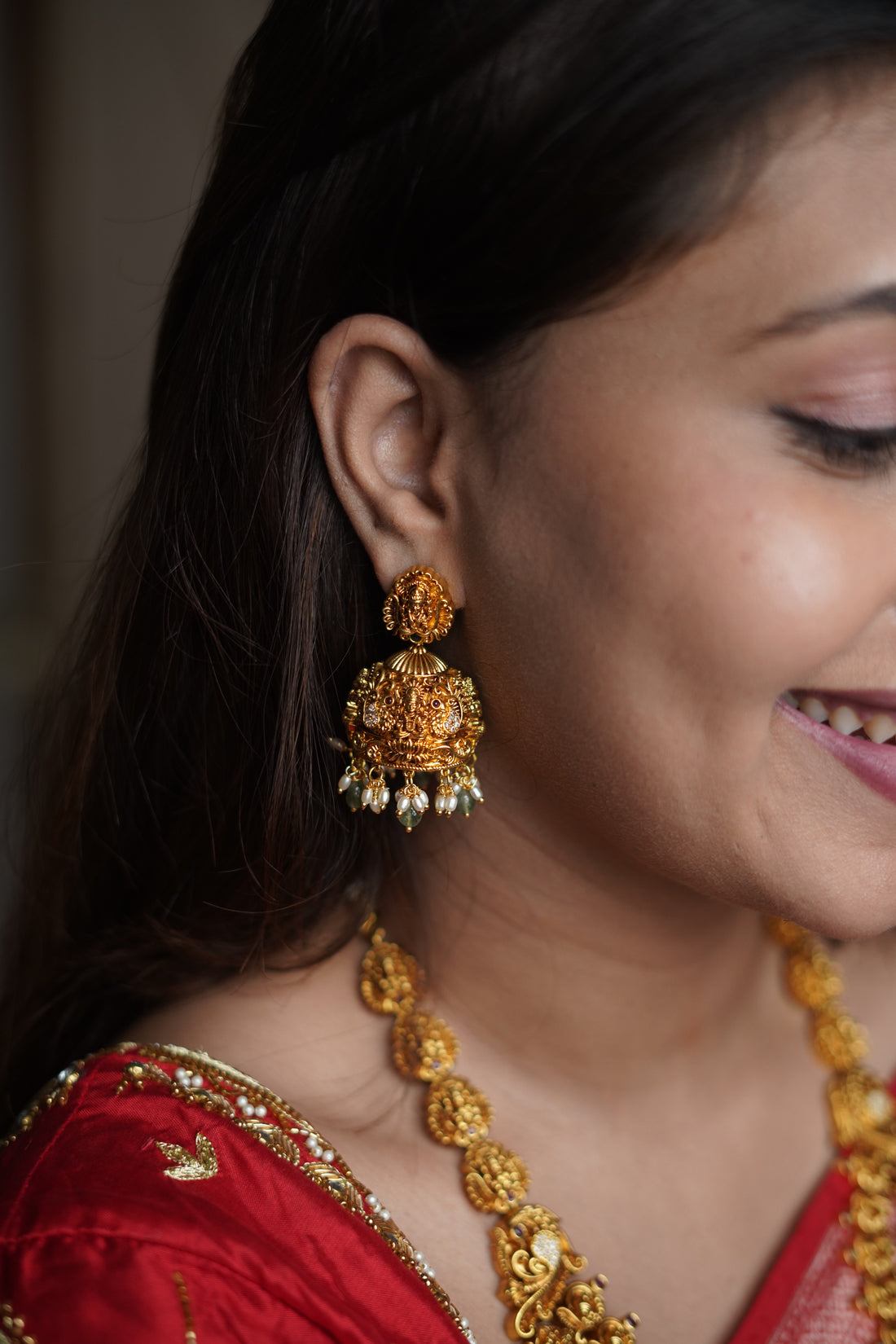 ISHNA Aishwarya Dual Line Haaram Set