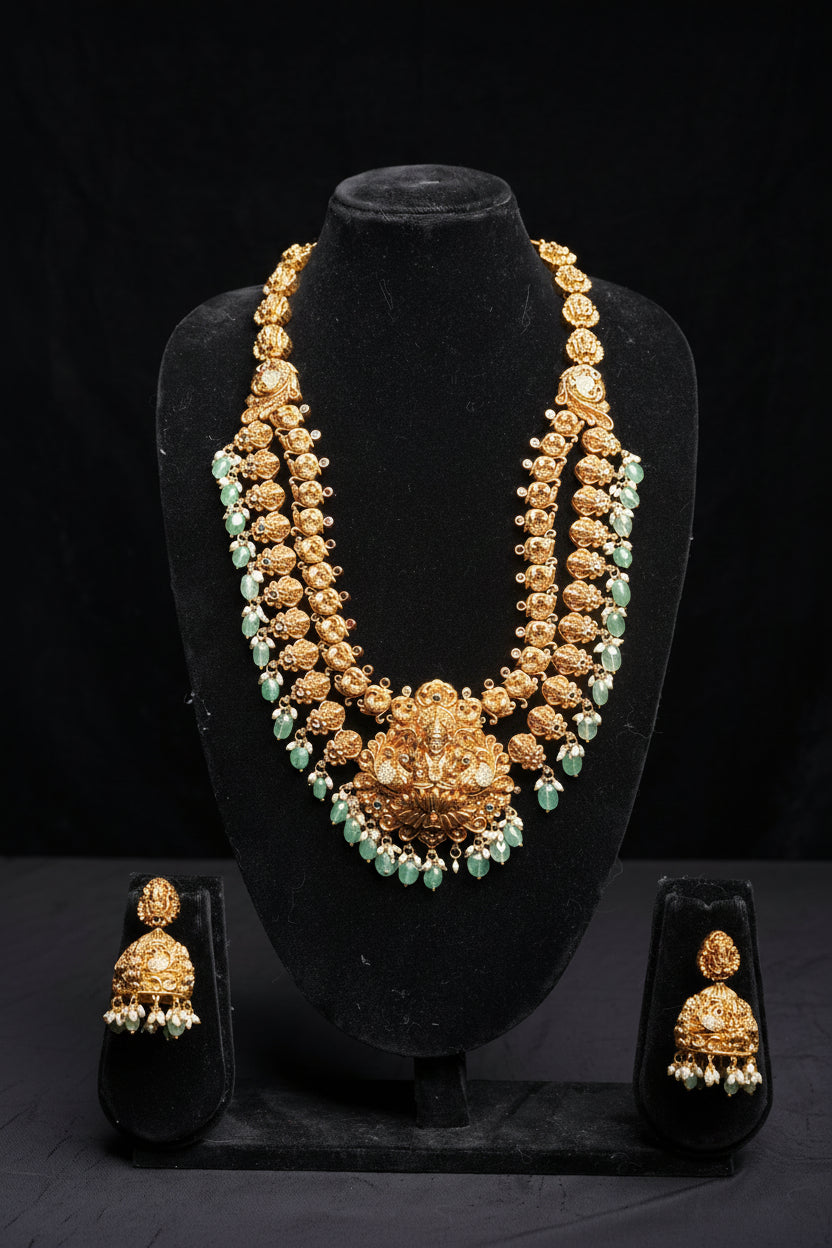 ISHNA Aishwarya Dual Line Haaram Set