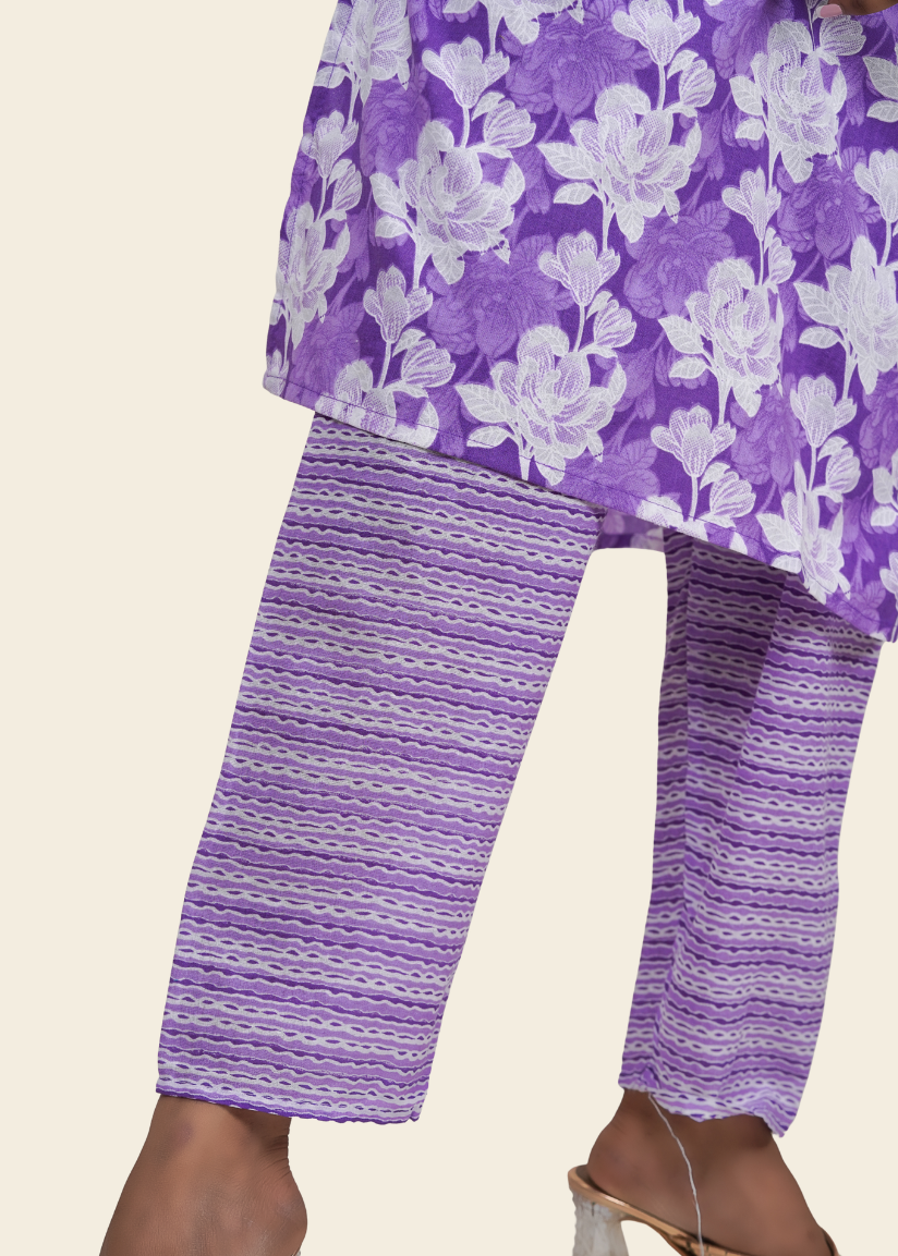 Amara Lilac Kurti Set